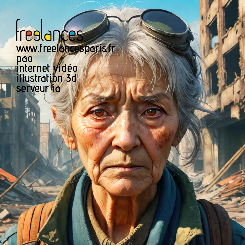 Pao mise en page internet vidéo illustration 3d serveur IA générative AI freelance paris studio de création magazines PSU7KDH0